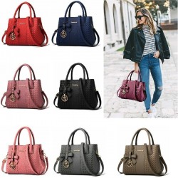 Women Tote Handbag Top Handle Satchel PU Leather Shoulder Messenger Bag Purse