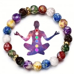 7 Chakra Healing Crystal Bracelet Yoga Meditation Balance Men Women Fashion Gift