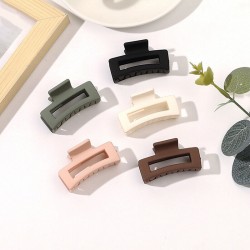 Frosted Small Hair Claw Matted Bangs Clip Top Clip Morandi Color Mini Grab Clip