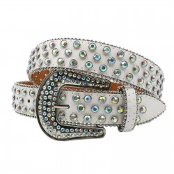 Y2k Cowboy Crystal Fashion Diamond Studded Belt Rhinestones Belt For Jean Women
